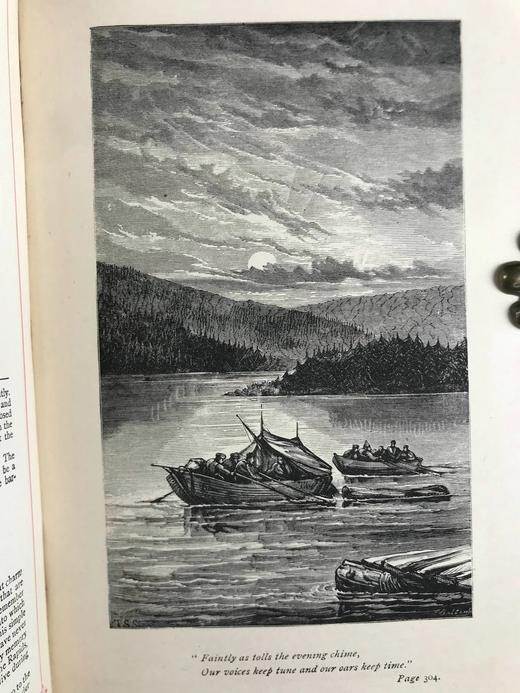 约19世纪后期 托马斯·摩尔诗集 约6幅版画插图 漆布精装32开 商品图7