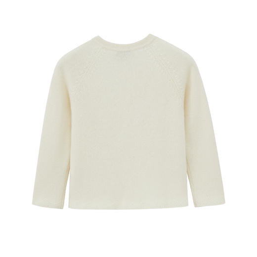 圆领花褶女童开衫 商品图1