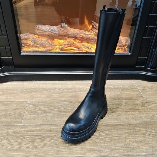 LFGJ 3011   时尚全皮百搭高筒靴 商品图0