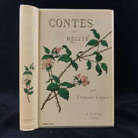 【法语】约20世纪早期 弗朗索瓦·科佩故事与随笔集 150幅精美插图 漆布精装16开
