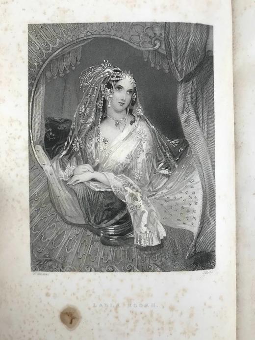 特装本！1846年 托马斯·摩尔《拉拉·露哈》 13幅版画插图 全真皮精装18开 商品图2