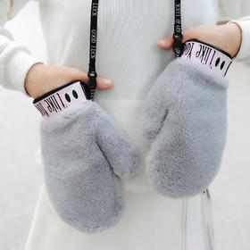 手套女冬季韩版可爱保暖防寒骑车学生骑行卡通加绒加厚手套女冬天