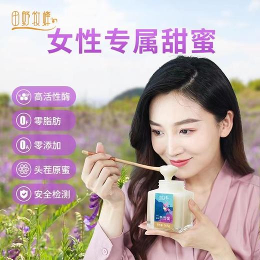 田野牧蜂  云香雪蜜 头茬原蜜 高原蜂场直采365g 商品图1