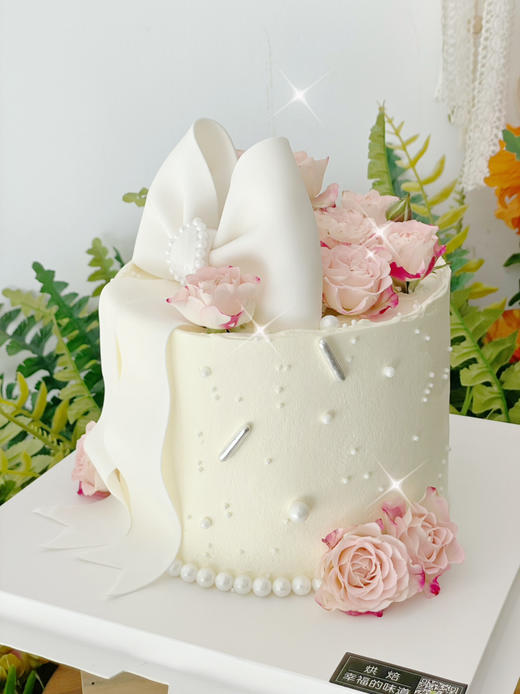 6寸小高层，鲜花翻糖组合蛋糕，12厘米高度，提前2天预定 商品图6