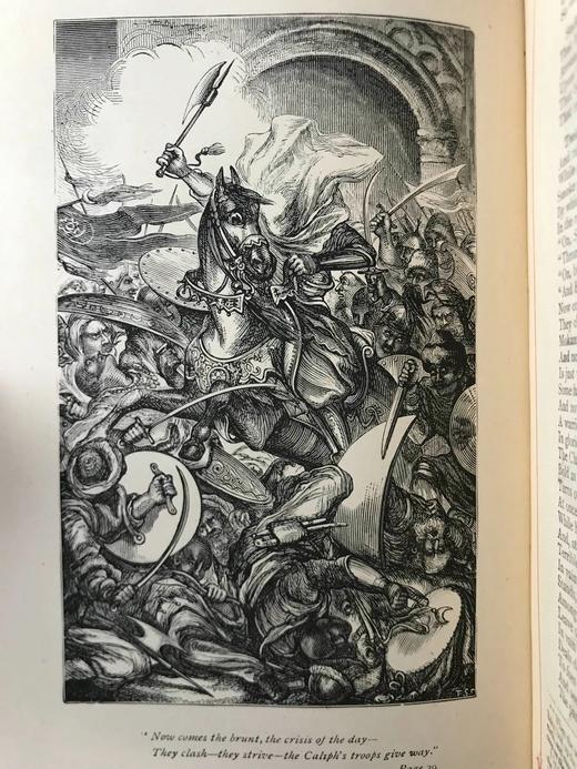 约19世纪后期 托马斯·摩尔诗集 约6幅版画插图 漆布精装32开 商品图10