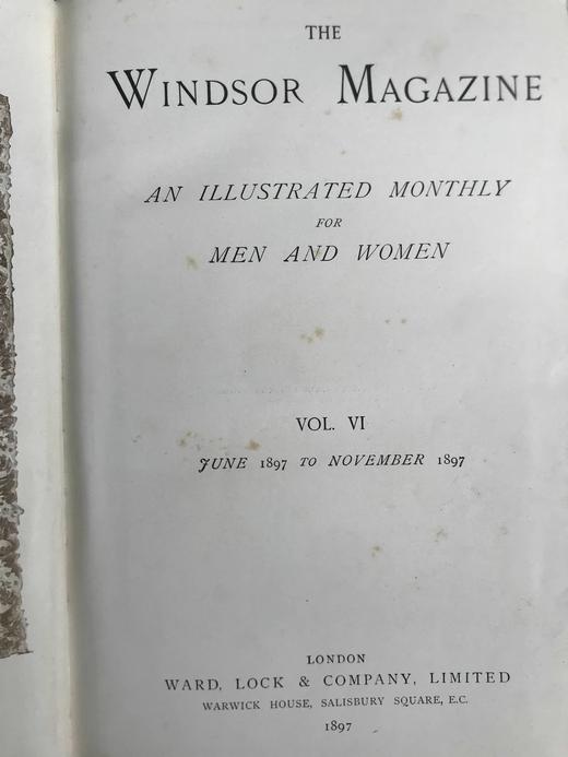 1897年6-11月 温莎杂志 数百幅插图 漆布精装18开 商品图2