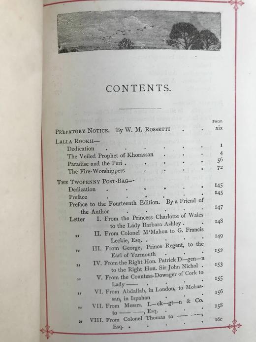 约19世纪后期 托马斯·摩尔诗集 约6幅版画插图 漆布精装32开 商品图4