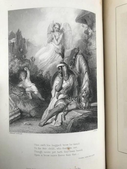 特装本！1846年 托马斯·摩尔《拉拉·露哈》 13幅版画插图 全真皮精装18开 商品图8