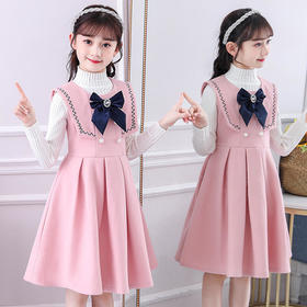 LMD88023 时尚洋气中长款加厚毛呢连衣裙