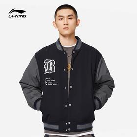 李宁外套 2022冬季新品反伍物极必反男子反光宽松短棉服AJMS053