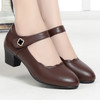 2022新款女中跟粗单皮鞋KQ-WCJ306 商品缩略图2