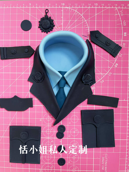 私人订制警服蛋糕，奶油翻糖结合，请提前一周下单 商品图4