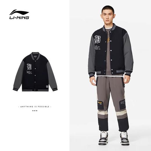 李宁外套 2022冬季新品反伍物极必反男子反光宽松短棉服AJMS053 商品图5