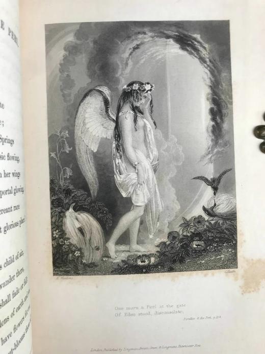 特装本！1846年 托马斯·摩尔《拉拉·露哈》 13幅版画插图 全真皮精装18开 商品图10