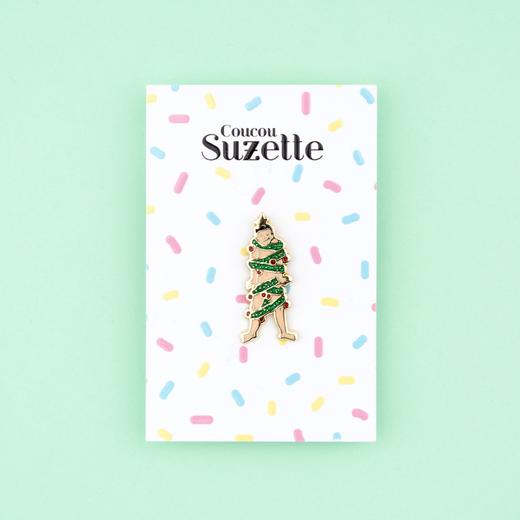 北京仓｜Coucou Suzette-Cosy Winter-圣诞树男人 胸针［法国设计师］ 商品图1