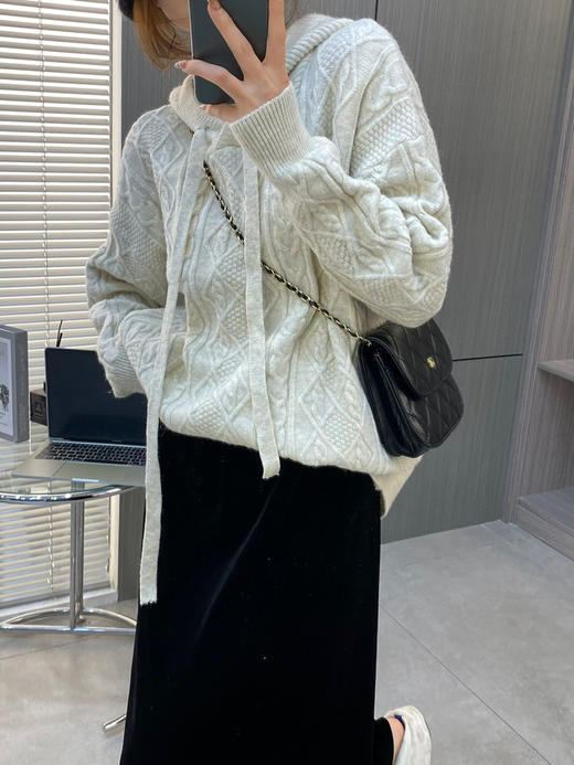 独家韩定麻花连帽 商品图0