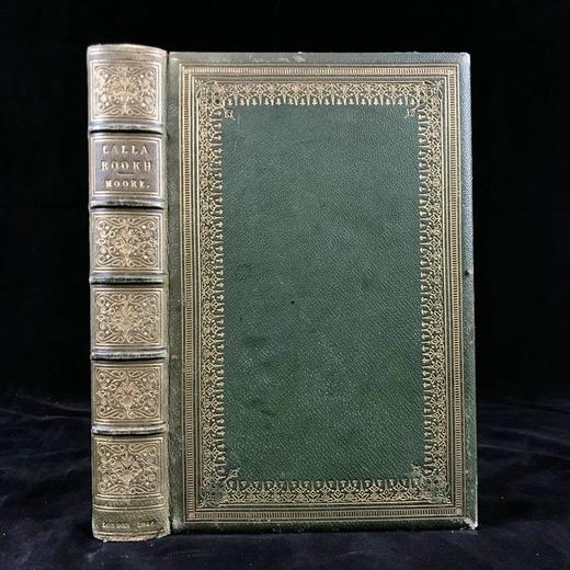 特装本！1846年 托马斯·摩尔《拉拉·露哈》 13幅版画插图 全真皮精装18开 商品图0