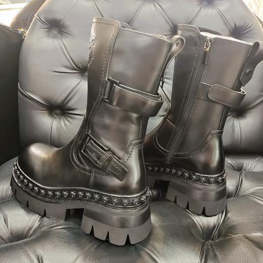 LFGJ  14803  圆头厚底虎头马丁靴 商品图4