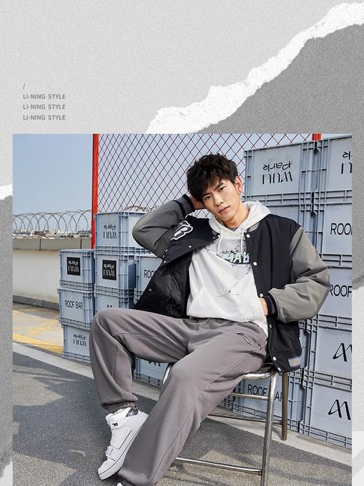 李宁外套 2022冬季新品反伍物极必反男子反光宽松短棉服AJMS053 商品图3