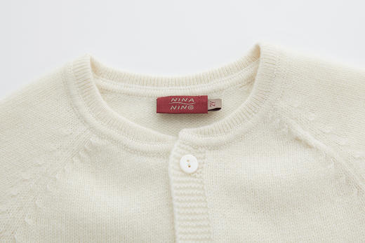 圆领花褶女童开衫 商品图2