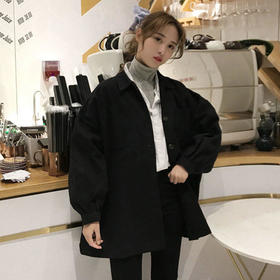 衬衫外套女韩版宽松学生春秋季新款原宿港风bf风衣oversize工装潮
