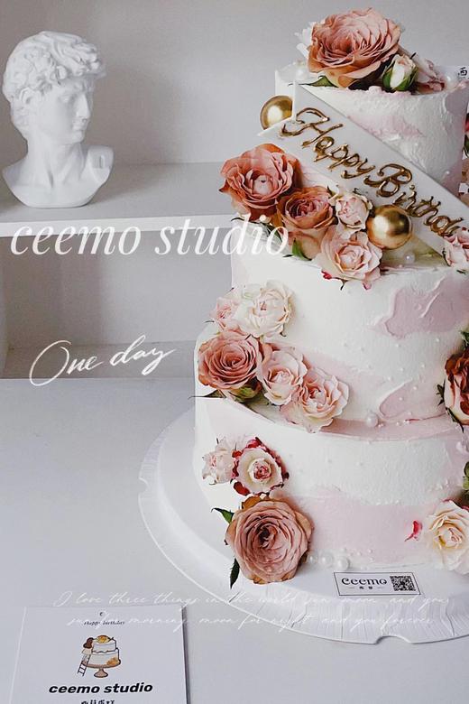 三层  鲜花蛋糕 商品图3