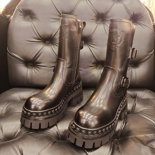 LFGJ  14803  圆头厚底虎头马丁靴 商品图3