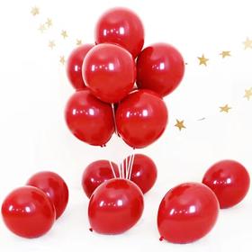 宝石红气球100个结婚气球婚房装饰红色加厚防爆浪漫喜庆婚庆宴请宝石榴红色庆典喜事布置