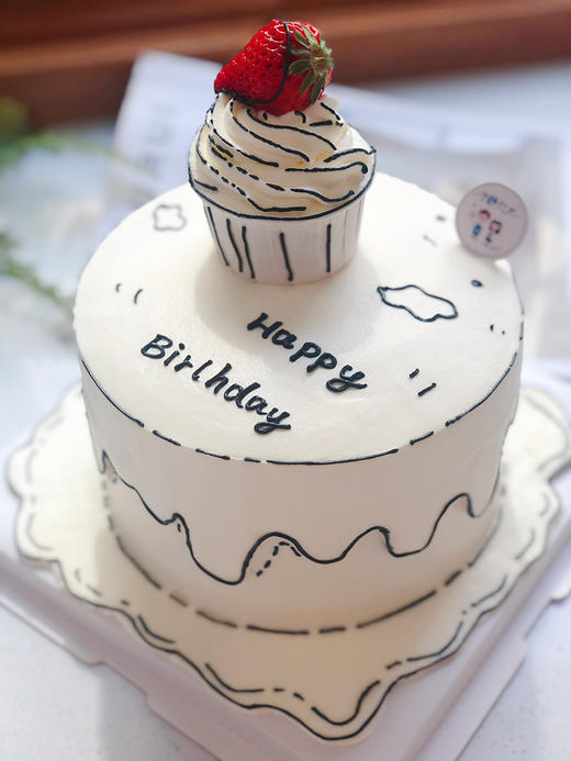 简洁纸杯奶油蛋糕 下单前请仔细阅读商品详情 商品图1