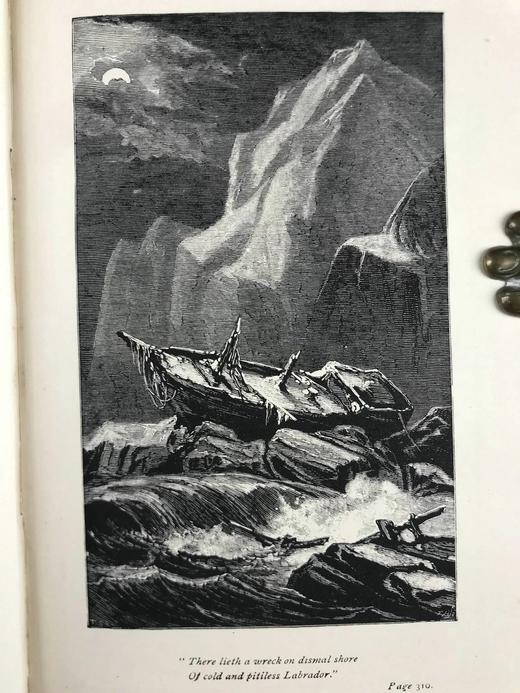 约19世纪后期 托马斯·摩尔诗集 约6幅版画插图 漆布精装32开 商品图6