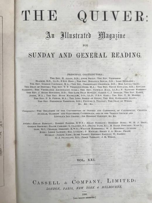 1886年 箭囊杂志 数百幅插图 真皮精装16开 商品图3