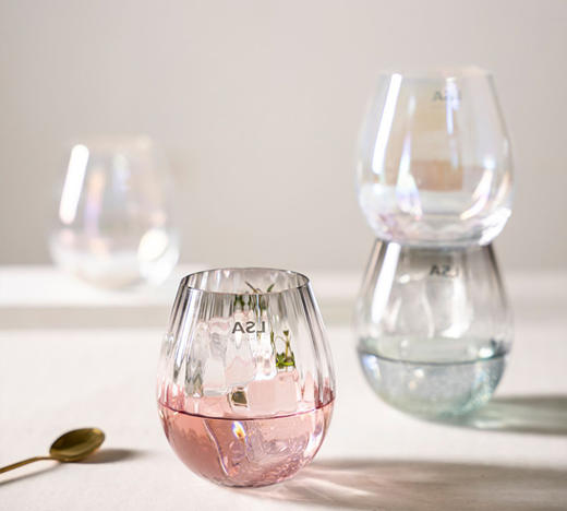 lsa Dusk 酒杯渐变色红酒杯进口创意女生高脚杯轻奢玻璃杯香槟杯 商品图0