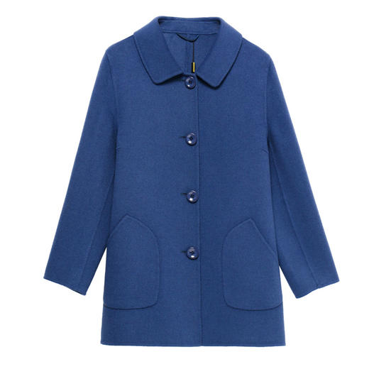 HXXA2065 双面羊绒大衣女短款2022年新款宽松双面呢妈妈秋冬新款羊毛呢外套 商品图4