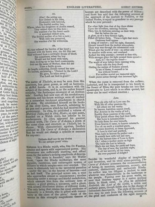 1884年 钱伯斯英国文学百科全书（全2卷） 12页版画肖像插图 真皮精装16开 商品图14