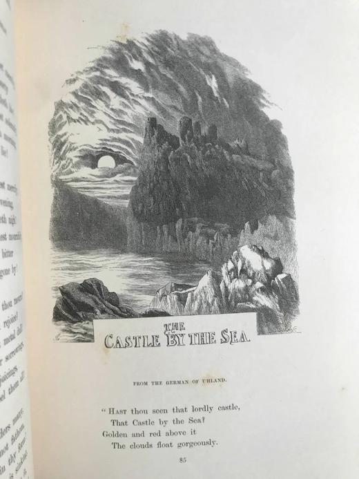 1856年 朗费罗诗集 吉尔伯特与丹泽尔兄弟百余幅版画插图 全真皮精装大32开 商品图14