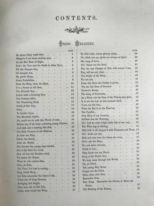 约19世纪后期 托马斯·摩尔《爱尔兰旋律》 数百幅版画插图 全真皮精装16开 商品图5