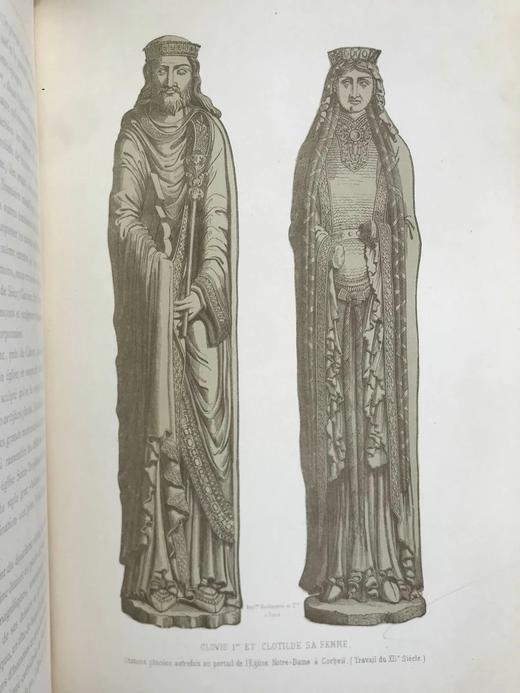 【法语】1869年 拉克鲁瓦《中世纪与文艺复兴时期的艺术》 19幅套色木版画419幅黑白版画 真皮精装大16开 商品图11