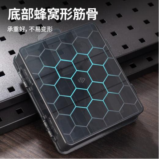 得力DL432303零件盒9格(黑) 商品图3