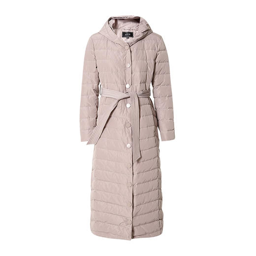 EITIE爱特爱长款保暖连帽纯色羽绒服舒适显瘦通勤百搭冬新款6011716 商品图4