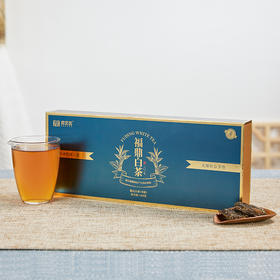 鼎茗荟丨金枝玉叶 寿眉砖 福鼎白茶 2017年原料 180g    2盒配手提袋