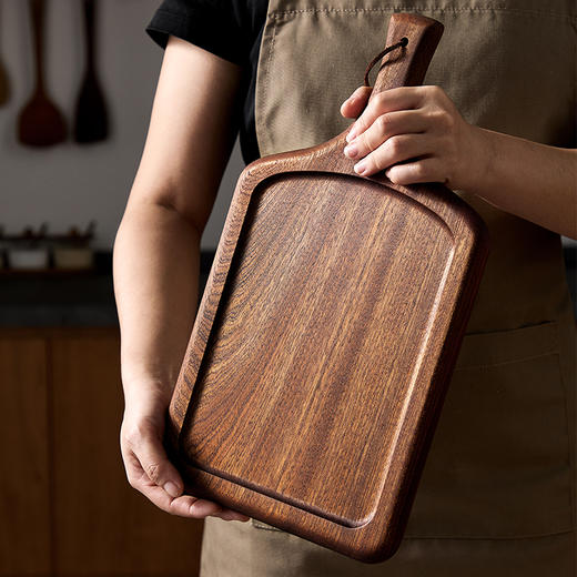 初心| 整木牛排盘乌檀木无拼接 商品图4