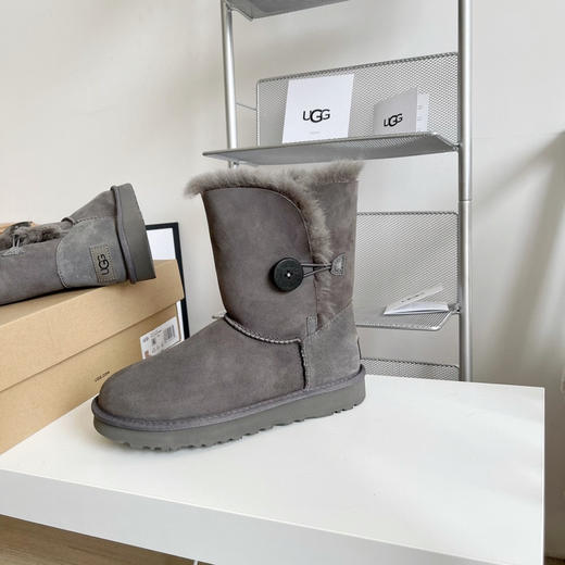 贝莉纽扣2.0 中筒-灰色 商品图0