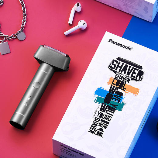 松下Panasonic有色彩青春锤子往复式电动剃须刀刮胡刀小锤子Mini送男友男士礼物RM31-K黑 商品图5