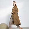【双排扣中长款羊毛大衣】22年秋冬新品纯色简约毛呢外套系带收腰毛呢大衣 商品缩略图2