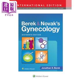 【中商原版】Berek & Novak妇科学 第16版 英文原版 Berek & Novak's Gynecology International Edition Jonathan S Berek