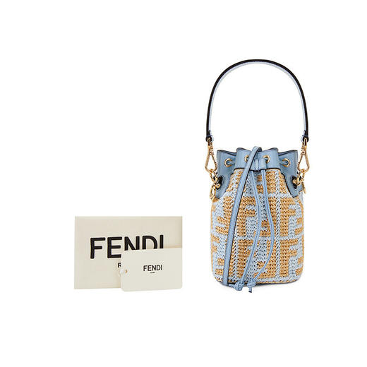 FENDI 芬迪 女包 女士迷你抽绳单肩手提包水桶包 8BS010 AJBF 商品图5