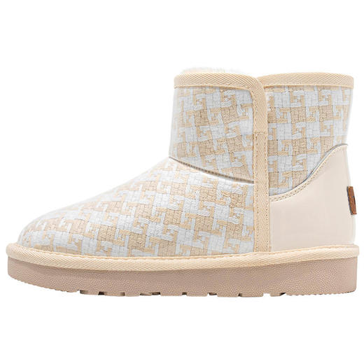 「加绒款！小香风女鞋」鮀品雪地靴 冬季新款韩版格子大棉面包鞋加绒 商品图4