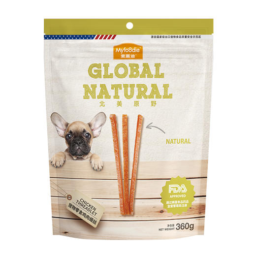 麦富迪狗狗零食鸡肉细丝360g 商品图4