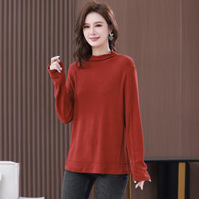 HR WW6509修身显瘦针织衫纯色上衣