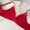开运红漫画胸外扩内衣女本命年新婚锦鲤小胸聚拢大红文胸女士套装 商品缩略图3